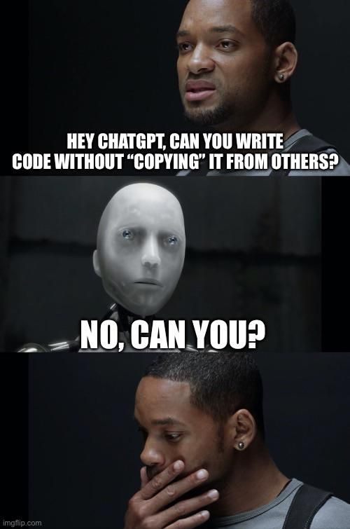 Hey ChatGPT - Can you write code without copying it from otheres